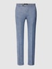 Cinque Pantalon met persplooien, model 'Bravo' Blauw