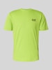 EA7 Emporio Armani T-shirt met labelprint Grasgroen