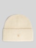 Tommy Hilfiger Beanie van wolmix met alpacawol Offwhite