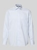 ETERNA Comfort Fit Business-Hemd aus Baumwolle mit Kentkragen Bleu