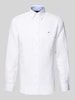 Tommy Hilfiger Regular Fit Freizeithemd aus Baumwoll-Leinen-Mix Weiss