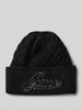 Guess Czapka beanie z wyhaftowanym logo model ‘ROSELYN’ Czarny