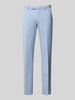 MCNEAL Slim Fit Anzughose mit Strukturmuster Hellblau