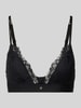 BOSS Bralette mit Spitzenbesatz Modell 'TRIANGLE_BLOSSOM' Black