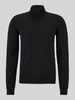 HUGO Regular fit coltrui van merinowol, model 'SAN THOMAS' Zwart