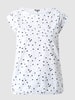 Montego T-Shirt aus Baumwoll-Modal-Mix Weiß