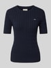 Gant T-Shirt in Strick-Optik Marine