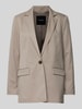 Vero Moda Relaxed Fit Longblazer aus Viskose-Mix Modell 'NILA' Sand