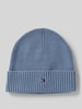 Tommy Hilfiger Beanie aus Baumwoll-Kaschmir-Mix  Rauchblau