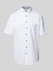 Eterna Modern fit zakelijk overhemd met borstzak Wit