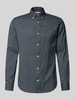 Jack & Jones Premium Vrijetijdsoverhemd met knoopsluiting, model 'LUBARKLEY' Marineblauw