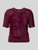 Vero Moda Regular Fit Strickpullover in Kunstfell-Optik Modell 'FLUFFY' Bordeaux