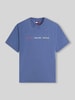 Tommy Jeans relaxed fit T-shirt van puur katoen Rookblauw