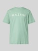 Mazine T-shirt z nadrukiem z logo model ‘Hurry’ Miętowy