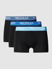 MCNEAL Trunks mit Label-Bund im 3er-Pack Metallic Black