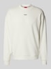 HUGO Oversized Sweatshirt mit Label-Print Modell 'Dapocrew' Offwhite