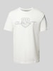 Gant T-shirt met labelprint Offwhite