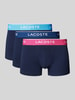 Lacoste Boxershort met label in band Donkerblauw