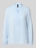 Marc Cain Regular fit blouse met V-hals Lichtblauw