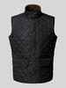 Barbour Regular Fit Steppweste mit Druckknöpfen Modell 'LOWERDALE GILET' Black