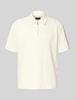 MCNEAL Poloshirt met korte ritssluiting Ecru