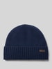 Barbour Beanie mit Logo-Patch Marine