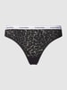 Calvin Klein Underwear String met dierenprint Zwart