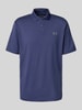 Under Armour Regular fit poloshirt met logo en knoopsluiting Marineblauw