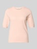 Selected T-shirt w kroju regular fit o wyglądzie burnout model 'HELEN' Różowy
