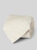 BOSS Stropdas met zijde (7,5 cm) Ecru