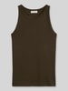 Marc O'Polo Slim Fit Top aus reiner Baumwolle Mittelbraun