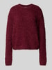 Noisy May Strickpullover aus Effektgarn Modell 'SASSY' Bordeaux
