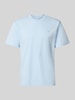 Lacoste t-shirt o kroju regular fit z czystej bawełny Jasnoniebieski