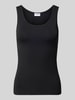 Jake*s Casual Slim fit top van modalmix Zwart