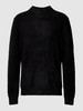 MCNEAL Strickpullover mit gerippten Abschlüssen Schwarz