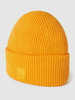 Marc O'Polo Denim Beanie mit Label-Detail Orange