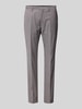 Roy Robson Modern fit pantalon met persplooien Zilver