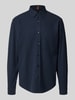 BOSS Orange Regular fit vrijetijdsoverhemd van puur katoen, model 'RICKERT' Marineblauw