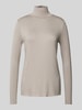 Smith and Soul Longsleeve mit Stehkragen Taupe