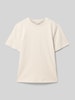 s.Oliver RED LABEL Regular Fit T-Shirt von reiner Baumwolle Ecru