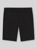 BOSS Green Slim Fit Chinoshorts mit Bügelfalten Black