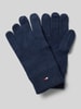 Tommy Hilfiger Handschoenen met logostitching, model 'ESSENTIALS' Marineblauw