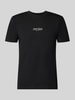 Antony Morato męski t-shirt o kroju regular fit z nadrukiem z logo Czarny