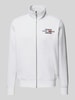 Tommy Hilfiger Sweatjacke mit Stehkragen Weiss