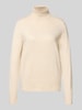 s.Oliver RED LABEL Regular Fit Rollkragenpullover aus Viskose-Mix Beige