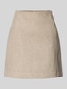 Vero Moda Minirok met steekzakken opzij, model 'FORTUNEALLISON' Beige