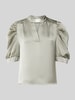 Neo Noir Blusenshirt mit V-Ausschnitt Modell 'Roella' Oliv