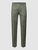 BOSS Pantalon met scheerwol, model 'Leon' Groen