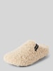 Verbenas Slippers met imitatiebont, model 'YORK CURLY' Beige