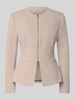 Rinascimento Korte blazer met labeldetail Taupe